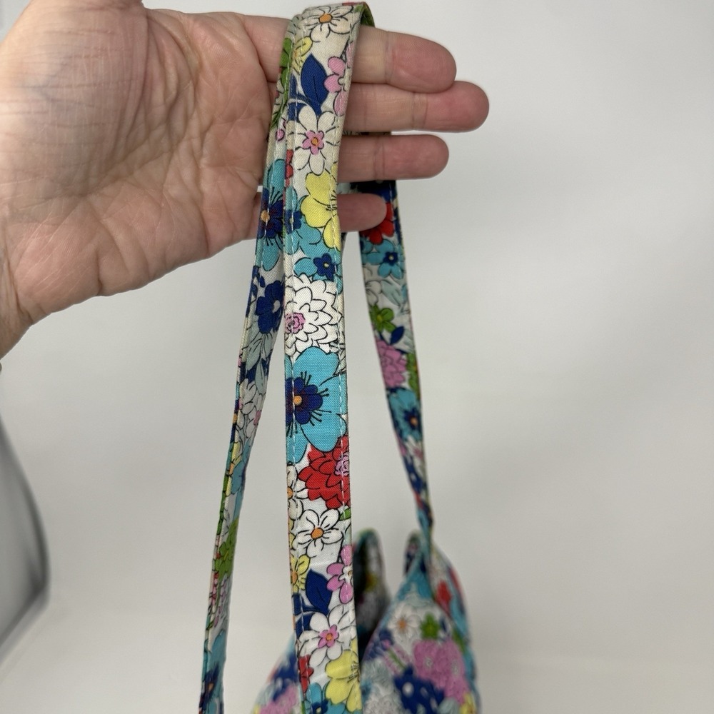 Vera Bradley Shoulder Bag Triple Compartment Far Out Floral Quilted Purse Boho - Picture 14 of 14